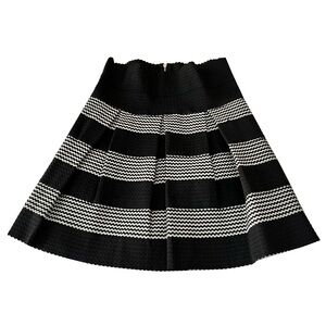 Petit‎ Gâteau B&W Striped Mini Skirt